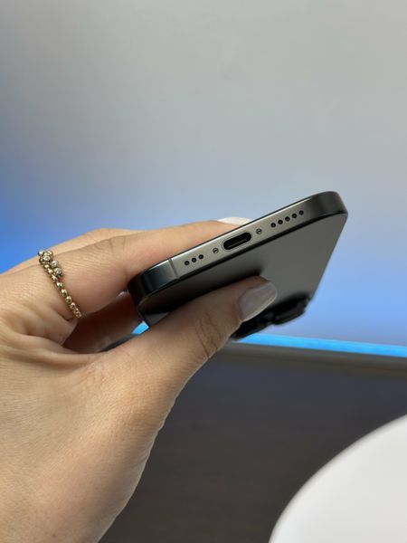 (б/у) iPhone 16 Pro 128GB Black Titanium eSIM (Хороший, 90+, Оригінал) 16P-128-BTI-E-Z-100-Z фото