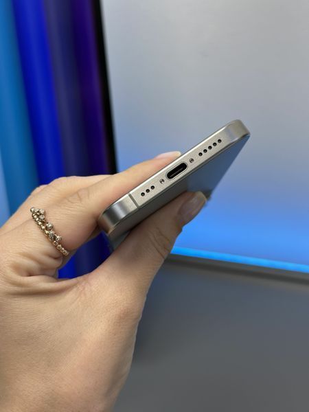 (б/у) iPhone 15 Pro 1TB Natural Titanium eSIM (Хороший, 100, Замінений) 15P-128-BTI-E-Z-100-Z фото