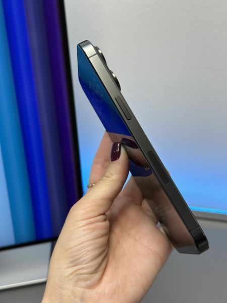 (б/у) iPhone 15 Pro Max 512GB Black Titanium Фізична SIM (Хороший, 100, Замінений) 15PM-1T-BTI-E-Z-100-Z фото