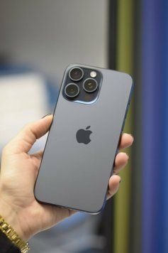 (б/у) iPhone 15 Pro Max 256GB Blue Titanium Фізична SIM (Задовільний, 100, Замінений) 15PM-1T-BTI-E-Z-100-Z фото