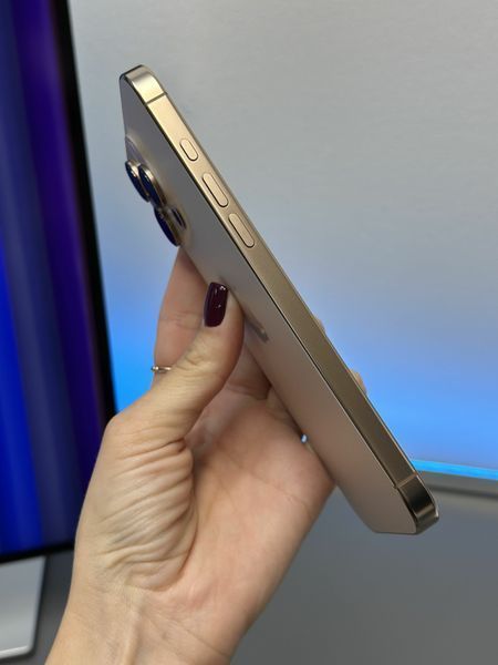 (б/у) iPhone 16 Pro Max 256GB Desert Titanium Фізична SIM (Хороший, 90+, Оригінал) 16PM-1T-BTI-E-Z-100-Z фото