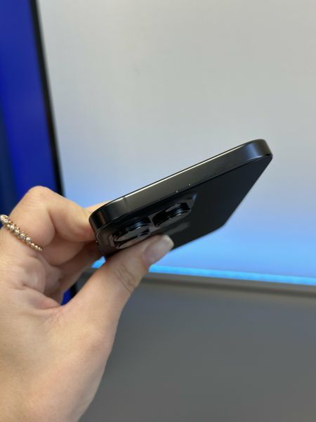(б/у) iPhone 16 Pro Max 256GB Black Titanium eSIM (Хороший, 94+, Оригінал) 16PM-1T-BTI-E-Z-100-Z фото