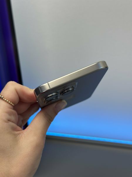 (б/у) iPhone 16 Pro Max 256GB Natural Titanium eSIM (Ідеальний, 100, Замінений) 16PM-1T-BTI-E-Z-100-Z фото